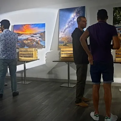 Visitors at Photo exhibition in Albion