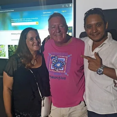 Rikki, Bryan and Kurt Francois at Photo exhibition