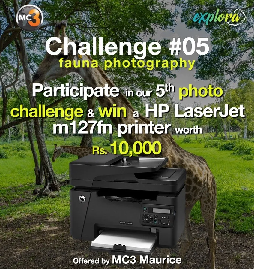 Prize for Photo Contest Fauna Photography – HP LaserJet m127fn printer
