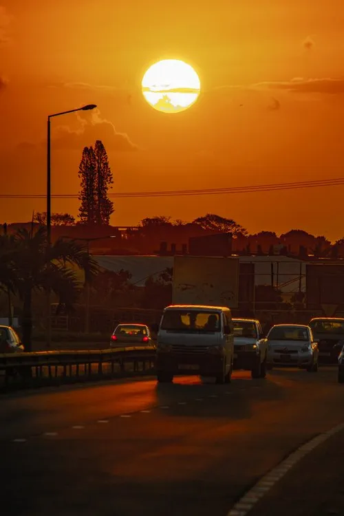 Urban Sunset & Motorway in Phoenix