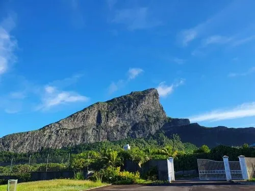 Lush forest at the foot of Corps de Garde Mountain