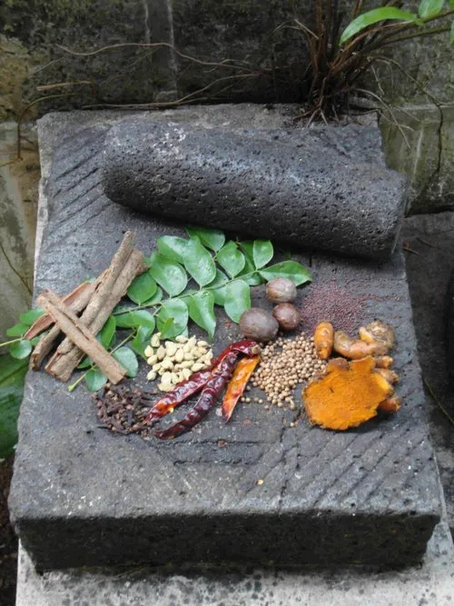 Roche Cari or Ros Kari with spices - The Mauritian cuisine