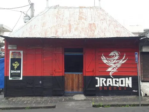 Old renovated Chinese shop in Port Louis
