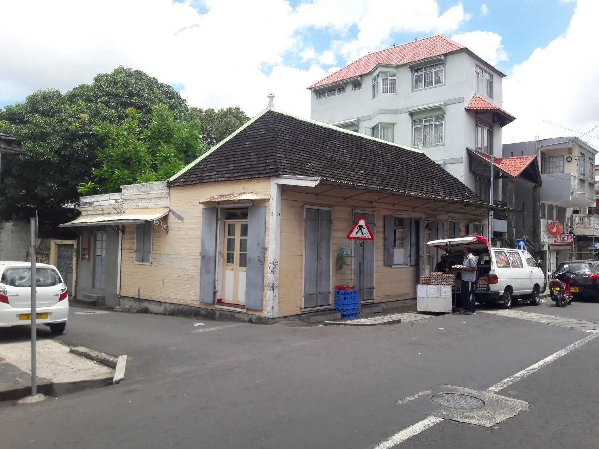 Wooden colonial house in Port Louis showcasing unique architecture in Mauritius
