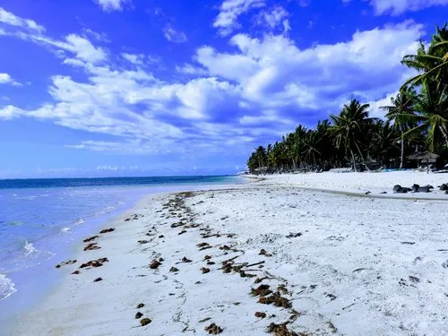 Wolmar public beach under blue sky