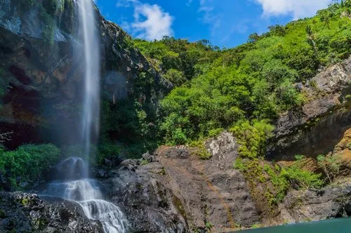 Long exposure of waterfall at 7 Cascades