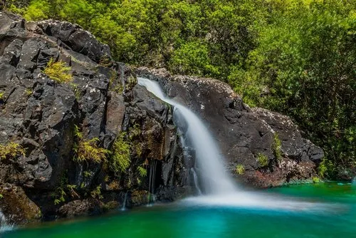 Waterfall & lake at Tamarind falls nature park