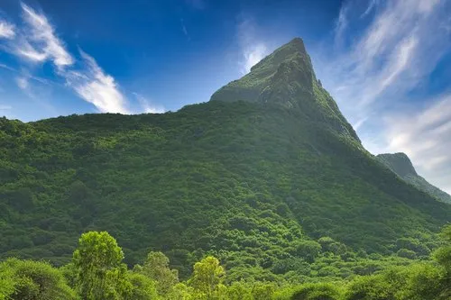 Rempart mountain overlooking Casela Nature Park
