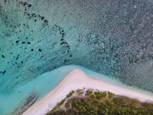 Pomponette beach aerial view