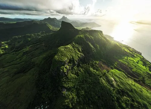 The Lion mountain aerial view