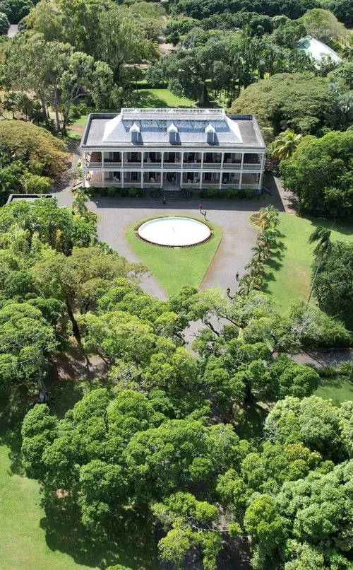 Aerial view of Chateau Labourdonnais