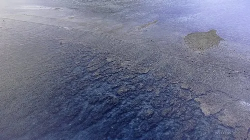 Barrier reef of La Preneuse in Mauritius