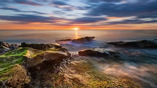 Pointe aux Piments fine-art seascape at sunset