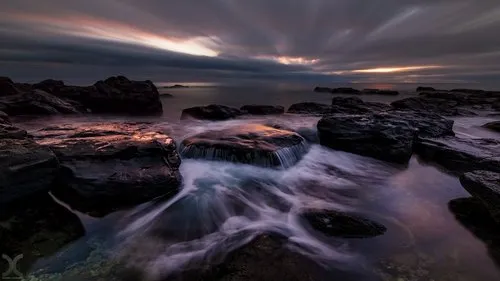 Moody landscape scene of Pointe aux Piments