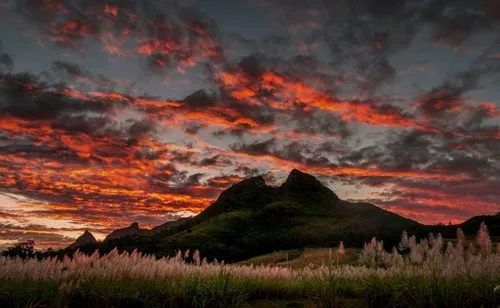 Deux Mamelles mountain landscape