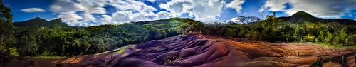Panorama of the Seven Coloured Earths at Nightt