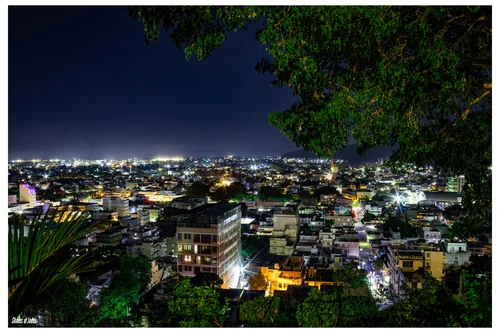 Port Louis at Night from Citadel Fort