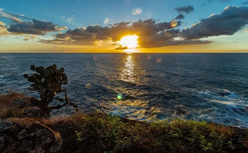 Sunset Over the Cliffs of Albion