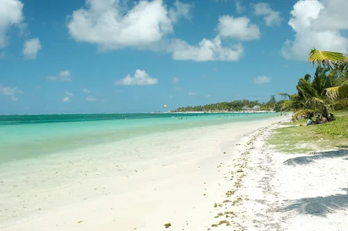 Bright Sunny Day on Belle Mare Beach
