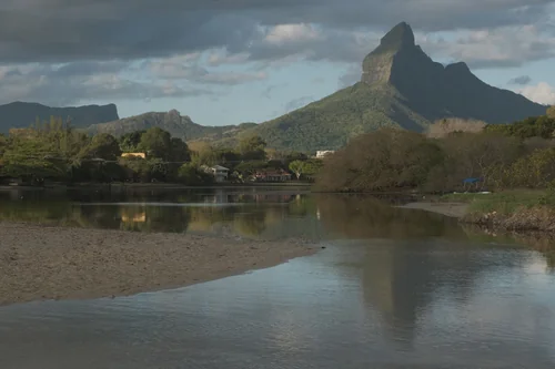 Rempart Mountain and Tamarin River Mouth