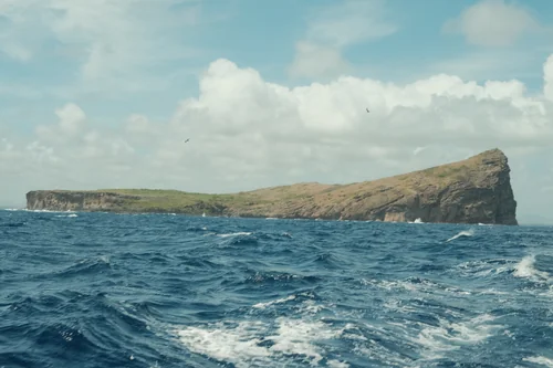 Close-Up View of Coin de Mire from the Sea