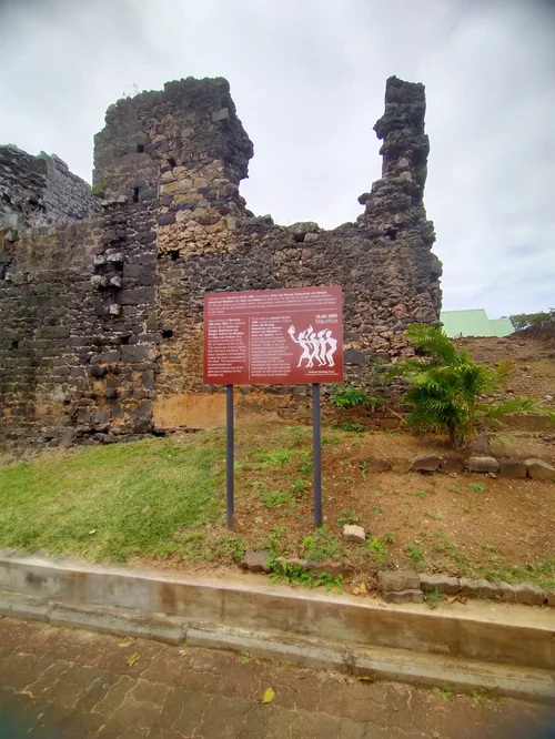 Ruins of Fort Frederik Hendrik at Vieux Grand Port