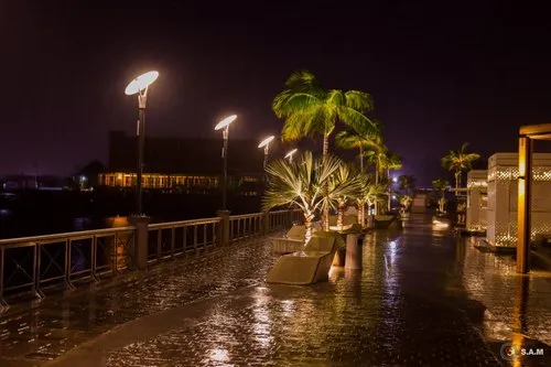 Caudan waterfront by night