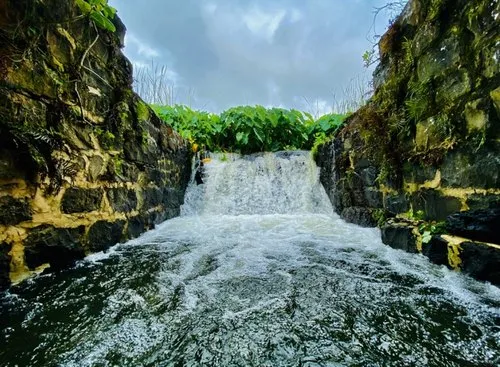 Man made waterfall