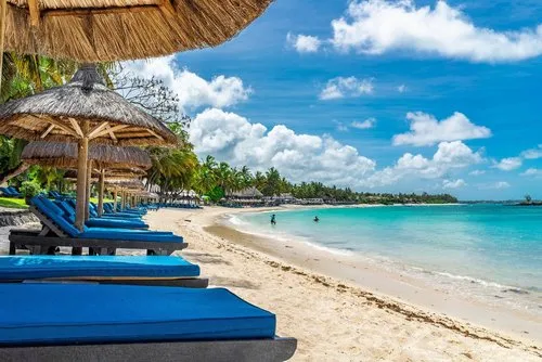 Belle Mare most beautiful seascape of Mauritius island