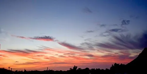 Cirrus clouds in Mauritius Sky