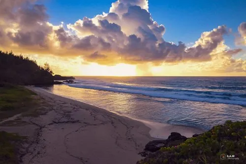 Gris Gris desert beach in the south of Mauritius