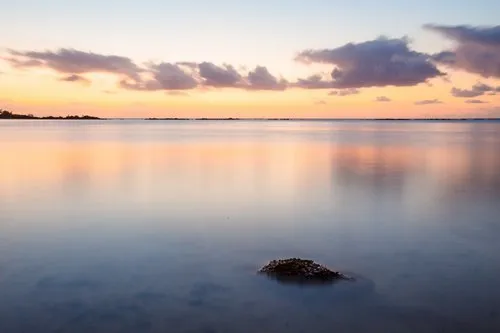 Long exposure of island Seascape at ClubMed