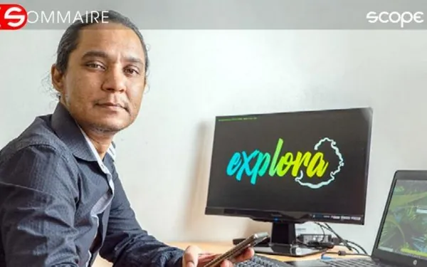 Week-End Scope magazine article titled A photo bank to discover Mauritius about Explora
