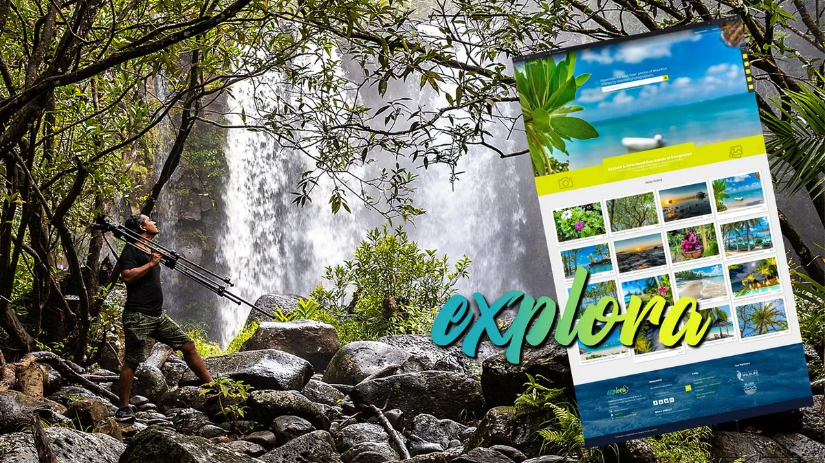 Explora Mauritius photography platform showcasing landscape photos of Mauritius